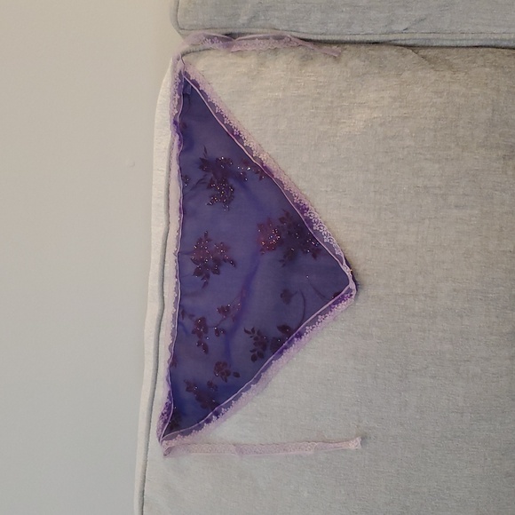 Vintage Head Wrap Bandana Purple - Picture 1 of 3